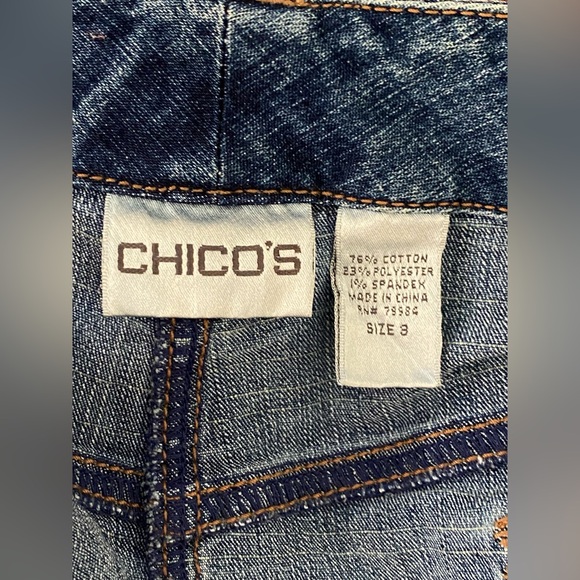 Chicos Jean Denim Skirt Y2K 90s Style - Picture 4 of 6